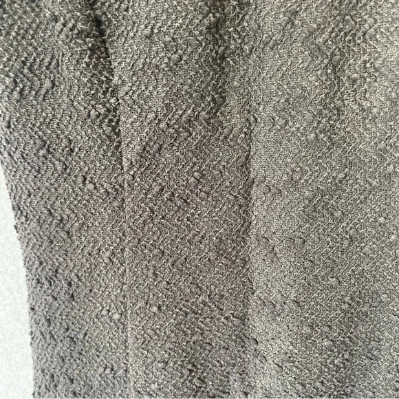 Nanette Lepore Textured Vegan Suede Fringe V Neck Sleeveless Maxi Dress - Picture 9 of 9